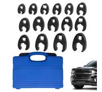 Générique riffe - 15 Pièces Outils De Réparation En Acier Inoxydable - Kit Clés Métriques | Pour écrous évasés 8-24 mm Réparation auto Entretien véhicule Ateliers