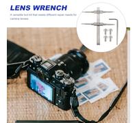Générique Clé à Lentille Réglable en Acier Inoxydable Outil de Démontage et Réparation d'Objectif pour Appareil Photo Kit Polyvalent pour Entretien et Remplacement d'Objectifs