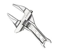 Générique Clé à molette - Outil à poignée courte à grande ouverture de 6 à 75 mm vier de salle de bain en d'aluminium, de plombier professionnel de 23 cm, étui d'accessoires de matériel mult