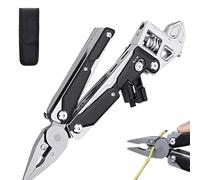 Générique Clé à Molette - Tournevis 11 En 1,Clé À Cliquet Métallique Avec Pince Et Scie,Pour Randonnée Pêche Réparation Automobile Et Vélo Extérieur Mécanique Plomberie Meuble Hommes Et