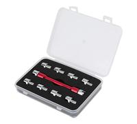 Générique Clé à Rayons Dynamométrique,Clé Anti-Dérapante avec 10 Têtes,Kit D'Outils De Réparation Motocyclette 5 À 6,8 Mm | Pour Réglages De Roue Garage Bord De Route Atelier Maison Compétition