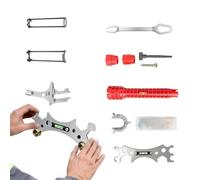 Générique Clé à Robinet Réglable, robuste, antirouille, 9 pièces | Kit clés pour évier, lavabo et robinet Pour Salle de Bain, Sous-Sol, Garage, Cellier, Buanderie, Atelier, Appartement,