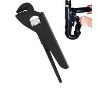 Générique Clé à Tuyau - Réglage Rapide Clé de Plombier 18-30 cm,Pince Robuste Pour Écrous Chauffage-Eau Robinet Salle De Bains Cuisine Toilette Maison