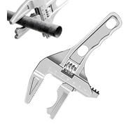 Générique Clé Adjustable à Mâchoires Extra-Larges, Réglable de 0.5 à 7 cm Clé à Crémailière Multi-Usages, Pour Canalisation Évier Robinet Bicycle Frein Auto Vanne Hydrante