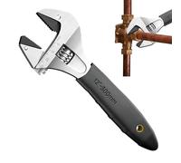 Générique Clé Auto-Serrante 25 Centimètres - Clé Adjustable Auto-Serrante,Outil Mécanique Acier Carbone Pour Plomberie Réparation Tuyauterie Maison Entretien