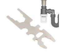 Générique Clé De Plombier Multifonctionnelle | Outil De Réparation Salle De Bains Avec Ouvre-Bouteille Intégré | Clé pour Robinet sous l'Évier | Pour Installation Lavabo Douche Cuisine Robinetterie