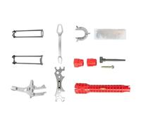 Générique vier Réglable, robuste, antirouille, 9 pièces | Kit clés pour évier, lavabo et robinet Pour Salle de Bain, Sous-Sol, Garage, Cellier, Buanderie, Atelier, Appartement,