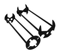 Générique Clé Évier Robinet - Outil Universel Multifonction Acier Allié Portable | Serrage Installation Plomberie | Cuvette Toilette Drain Salle Bain Cuisine Douche Raccord Tuyauterie