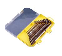 Générique Clé hexagonale, jeux d'outils, tournevis de Type L, boule plate, clé à tête Torx(S 9pcs torx wrench)