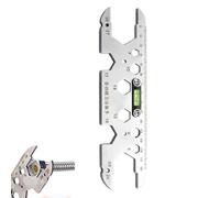 Générique Clé lavabo,Réparation multifonction avec niveau | Outil Lavabo Multifonction | pour Vidange WC Évier Cuisine Douche Salle de Bain Plomberie Écrou Bouchon