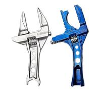 Générique Clé molette réglable 6-75mm - mâchoire large manche court ajustement précis | outil évier plomberie robinet lavabo cuisine salle bains bicyclette automobile usage intérieur serrage durable