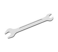 Générique Clé Plate Double pour Le Remplacement et La Réparation Des Biellettes de Direction, En Alliage D'aluminium Léger, Adaptée Aux Voitures RC Miniatur, Argent