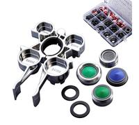 Générique Clé pour aérateur de robinet e montage en forme de guitare | Avec 4 buses de rechange pour aérateur - Pour serrage filtre, évier, lavabo, salle de bain, douche, tuyau d'eau,