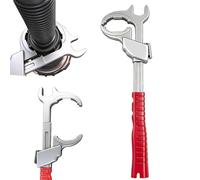 Générique Clé Serre-Tube,Ouverture de Mâchoire en Forme de C Large de 8,6 Centimètres riffe auto-ajustable | Pour Espaces Étroits Sous Évier Raccords Pour Salle De Bain Écrous Installations