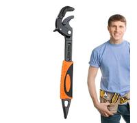 Générique Clé Universelle Polyvalente | Levier à Poignée Anti-Dérapante Sécurisée,Avec Embout Pointu pour Écrous et Boulons - pour Maison, Salle de Bain, Cuisine, Garage, Atelier et Véhicules