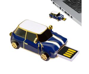 Générique Clé USB - ABS 2,4x4,5 Cm | Clé USB | Lecteurs De Mémoire | Disque De Stockage De Données Portable en Forme De Voiture Classique Vintage, 4 Go, pour TV, Sauvegarde, Jeu, Photo, Musique, Camé