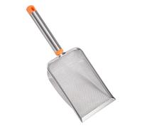 Générique Cleaning Tool Sand Scoop, Ergonomic Deep Shovel with Comfortable Handle, Heavy-Duty Stainless Steel Pooper Scooper for Cats, Pet Waste Removal, and Litter Box Maintenance