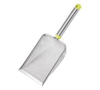 Générique Cleaning Tool Sand Scoop, Ergonomic Handle Deep Shovel, Pet Waste Scooper, Stainless Steel, Heavy Duty Design, Efficient Sifting, Ideal for Cat Litter and Outdoor Use, 28.5x10x5cm