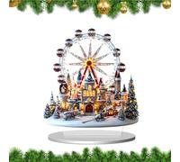 Générique Clear Acrylic Display, Flat Tabletop Decoration, 7.87 inches Accent for Minimal Styling, Premium Cast Acrylic Material, Desktop Decorative Piece for Living Room, Study, Party Decor