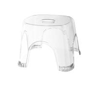 Générique Clear Bathroom Step Stool - Waterproof Non Slip Transparent Seat | Corner Shower Stool for Bath Room Bedside Small Spaces Portable Acrylic Bench for Adults Kids Home Bathroom Use