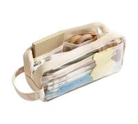 Générique Clear Makeup Bag, Waterproof Portable Pencil Bag for Pen Pouch