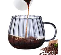 Générique Clear Pumpkin Mugs - 400ML Convex Large Capacity Glass Mugs Time-Saving Dishwasher Safe,Aesthetically Pleasing Dining Products For Soda Water, Milk Tea, Milk Powder, Hot Coffee, Soy