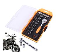 Générique Clés à Cliquet - Résistantes et Ergonomiques - Jeu de Douilles et Clés à Cliquet,pour Professionnels Techniciens Maintenance Auto Construction Réparations et Installations Domestiques