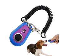 Générique Clicker pour Chien | Clicker D'Entraînement Bicolore pour Animaux avec Dragonne,Support Comportemental avec Dragonne, Forme Ovale Adaptée Aux Petites, Moyennes Et Grandes Tailles