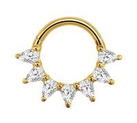 Générique Clickers de nez en, anneaux de septum faits à la main, accessoire de perçage en acier inoxydable pour oreilles et cartilage, accessoires de festival de musique