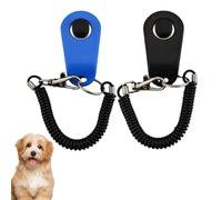 Générique Clickers pour Chien pour La Formation, 2X Train Training Clicker avec Bracelet De Poignet, Trainage De Compagnie Clicker avec Un Gros Bouton Comportemental Digment Training Training Stuff