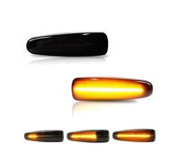 Générique Clignotant De RéTroviseur Pour Mitsubishi Pour Outlander Pour Sport Pour Mirage 2014 + Clignotant Feu De Position 2 Pièces Ambre Dynamique LED Côté(Smoked)