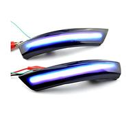 Générique Clignotant dynamique Indicateur de rétroviseur for Focus 2 3 Mk2 Mk3 for Mondeo Mk4 Lampe clignotante latéral(Blue-yellow)
