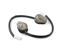 Générique Clignotants de moto 1 paire de clignotants de pour moto pour FZ10 FZ09 FZ07 FZ03 FZ25 FJ-09 XSR 700 900 gris/Transparent/ambre(B)
