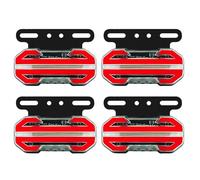 Générique Clignotants latéraux, feu latéral de camion - Feux de position latéraux 24 V avec support | Feu latéral, 4 voyants lumineux, feux de signalisation pour remorque, camion