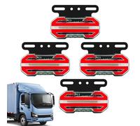 Générique Clignotants latéraux, feu latéral de camion - Feux de remorque LED 24 V avec support,Feu latéral, 4 voyants lumineux, feux de signalisation pour remorque, camion