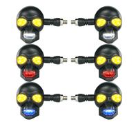 Générique Clignotants Moto Lumière 12V Universelle Design Crâne Étanche