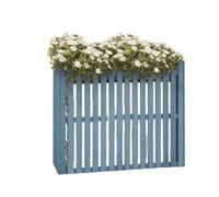 Générique Climatiseur Extérieur en Forme De Fleur, Présentoir for Plantes De Balcon, Écran De Confidentialité Décoratif en Bois, for La Réduction du Bruit des Unités Extérieures(Color2,85x35x84cm)