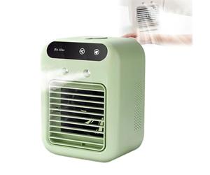 Générique Climatiseur Mobile, 2025 Petit Climatiseur Portable USB Ventilateur Silencieux Refroidisseur D'air, Mini Ventilateur Portable, Air Conditioner Portable Pour Chambre, Bureau, Camping (Vert)