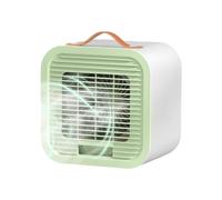 Générique Climatiseur Personnel Portable - Matériau ABS Blanc 15,5x13x16cm, Ventilateur Table Rechargeable 1200mAh, Refroidisseur Air Trois Vitesses | Appareil Compact Pour Chambre Salon Et Camping