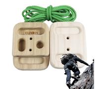 Générique Climbing Hangboard, Pull-Up Traning Fingerboard 1 Pair, Rock Climbing Holds Finger Strengthener for Pull-up Grip, Indoor and Outdoor Wood Fingerboard