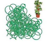 Générique Climbing Plant Clips - 100-Pack Tomato Twist Supports, Reusable Secure Hold, Garden Accessories, Vine Plant Holders | Outdoor Garden Stems Greenhouse, Perfect for Tomato Vegetable Growth