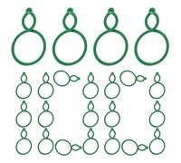 Générique Climbing Plants Vine Traction - 2cm Secure Plant Fixer Clips | Reusable Green PE Vine Support - 100-pack 30g Universal Tomato Flower Holder for Indoor Gardens, Ideal for Grapes.