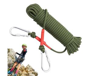 Générique Climbing Rope - 5m Nylon Safety Rope, Gear Working Protection Paracord | Survival Rescue and Mountaineering Gear for Escape Work Protection Hiking Camping Utility