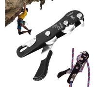 Générique Climbing Stop Descender - 24.5cm Rope Descent Device | Rock Climbing Descender for 8-13mm Rope | Aluminum Magnesium Alloy | Rapid Abseiling Rescue Rappelling Gear