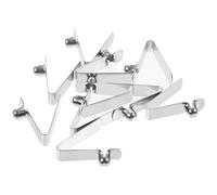 Générique Clip à Pression en V 6mm, Lot de 10, Acier Nickelé | Bille 7mm, Forme V, Verrouillage Sûr, pour Assemblages à Double Diamètre en Navigation