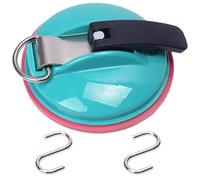 Générique Clip, Clip Suction Cup Hanger, Multifunction Heavy Duty Vacuum Wreath Cup Hook, No Drilling Required,Strong Suction,Suitable For Kitchens, Bathrooms, Toilets,And Cars (Sky blue1,1pcs)