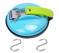 Générique Clip, Clip Suction Cup Hanger, Multifunction Heavy Duty Vacuum Wreath Cup Hook, No Drilling Required,Strong Suction,Suitable For Kitchens, Bathrooms, Toilets,And Cars (Sky blue,1pcs)