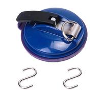 Générique Clip, Clip Suction Cup Hanger, Multifunction Heavy Duty Vacuum Wreath Cup Hook, No Drilling Required,Strong Suction,Suitable For Kitchens, Bathrooms, Toilets,And Cars (Deep blue,1pcs)