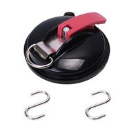 Générique Clip, Clip Suction Cup Hanger, Multifunction Heavy Duty Vacuum Wreath Cup Hook, No Drilling Required,Strong Suction,Suitable For Kitchens, Bathrooms, Toilets,And Cars (Black,1pcs)