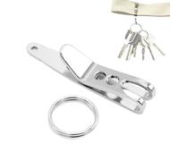 Générique Clip de ceinture en métal - Construction en acier inoxydable, clips de poche de transport profonds, de suspension polyvalent, porte-clés, de pour lampe de poche, porte-couteau |